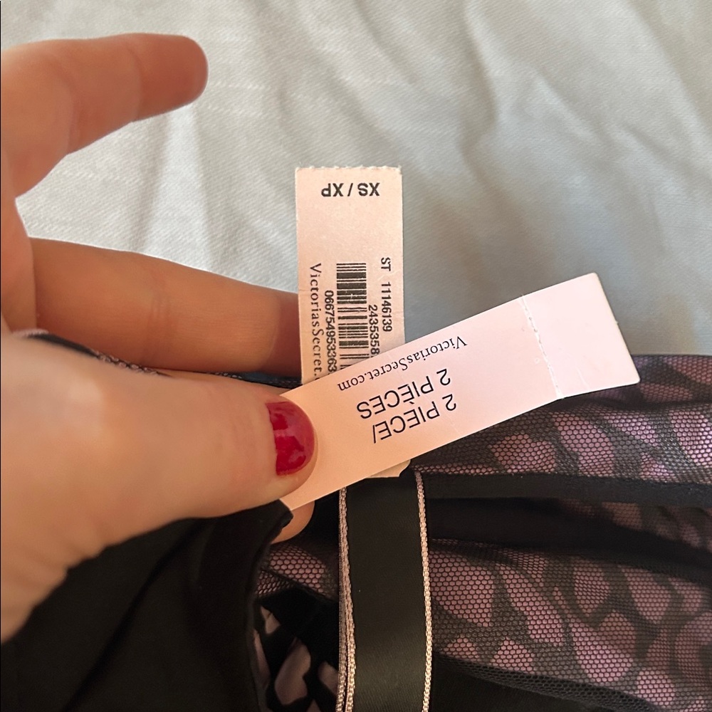 Victoria's Secret Purple and Black Bustier Top - Picture 3 of 3